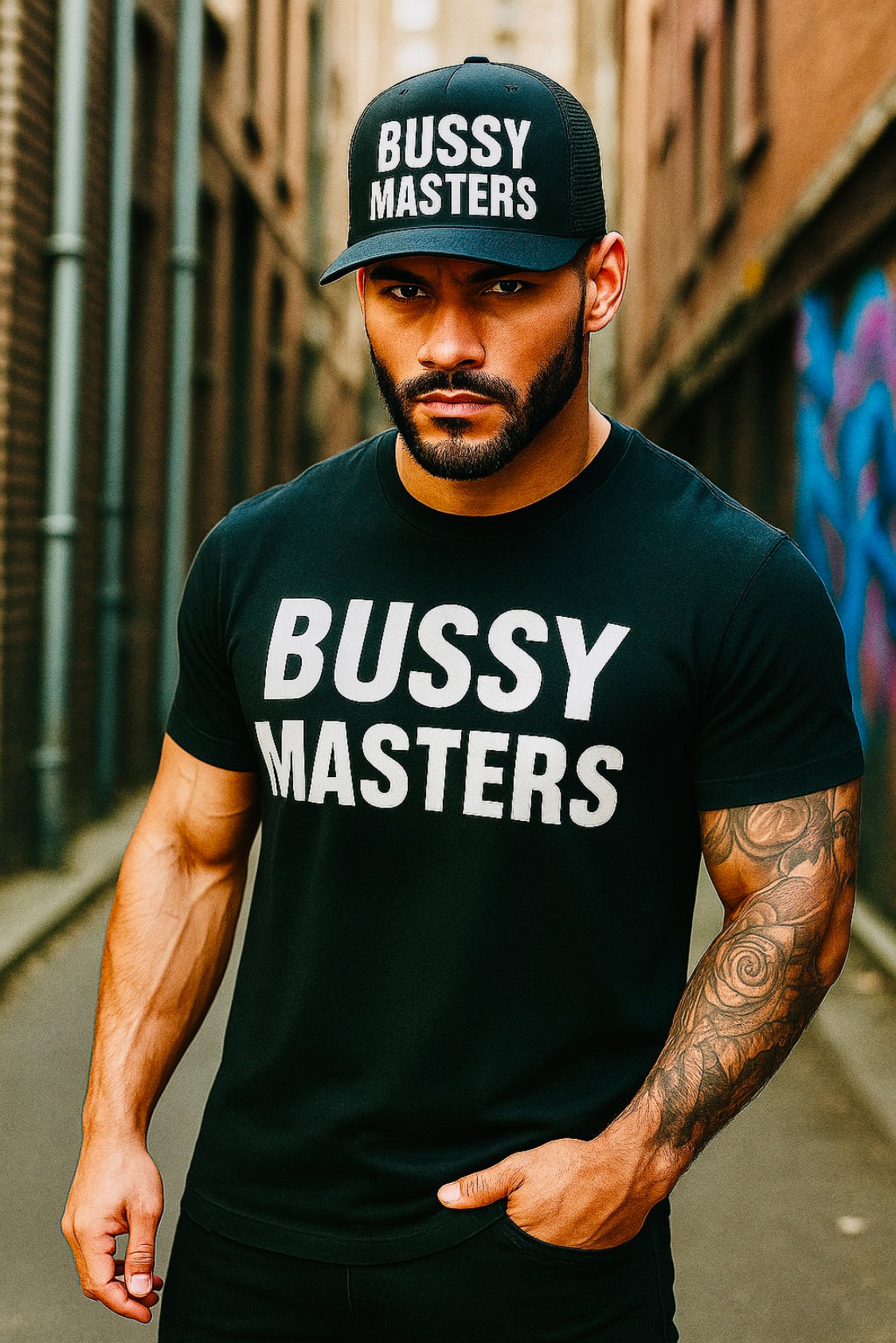 BUSSY MASTERS TRUCKER HAT Black